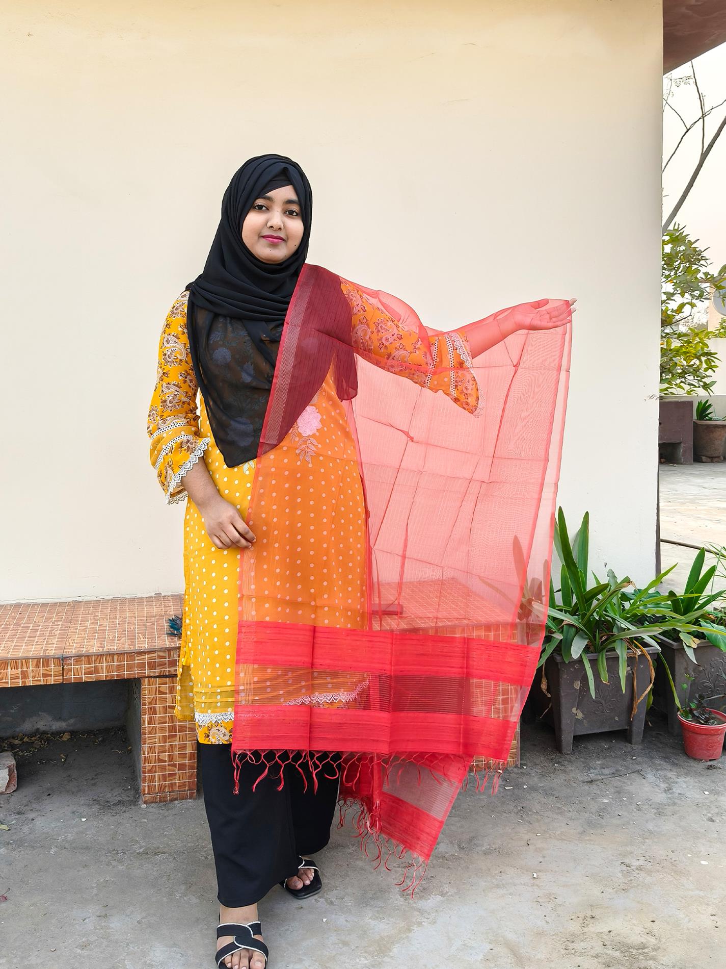 Moslin Silk Orna | মসলিন সিল্ক ওড়না (LGM006)