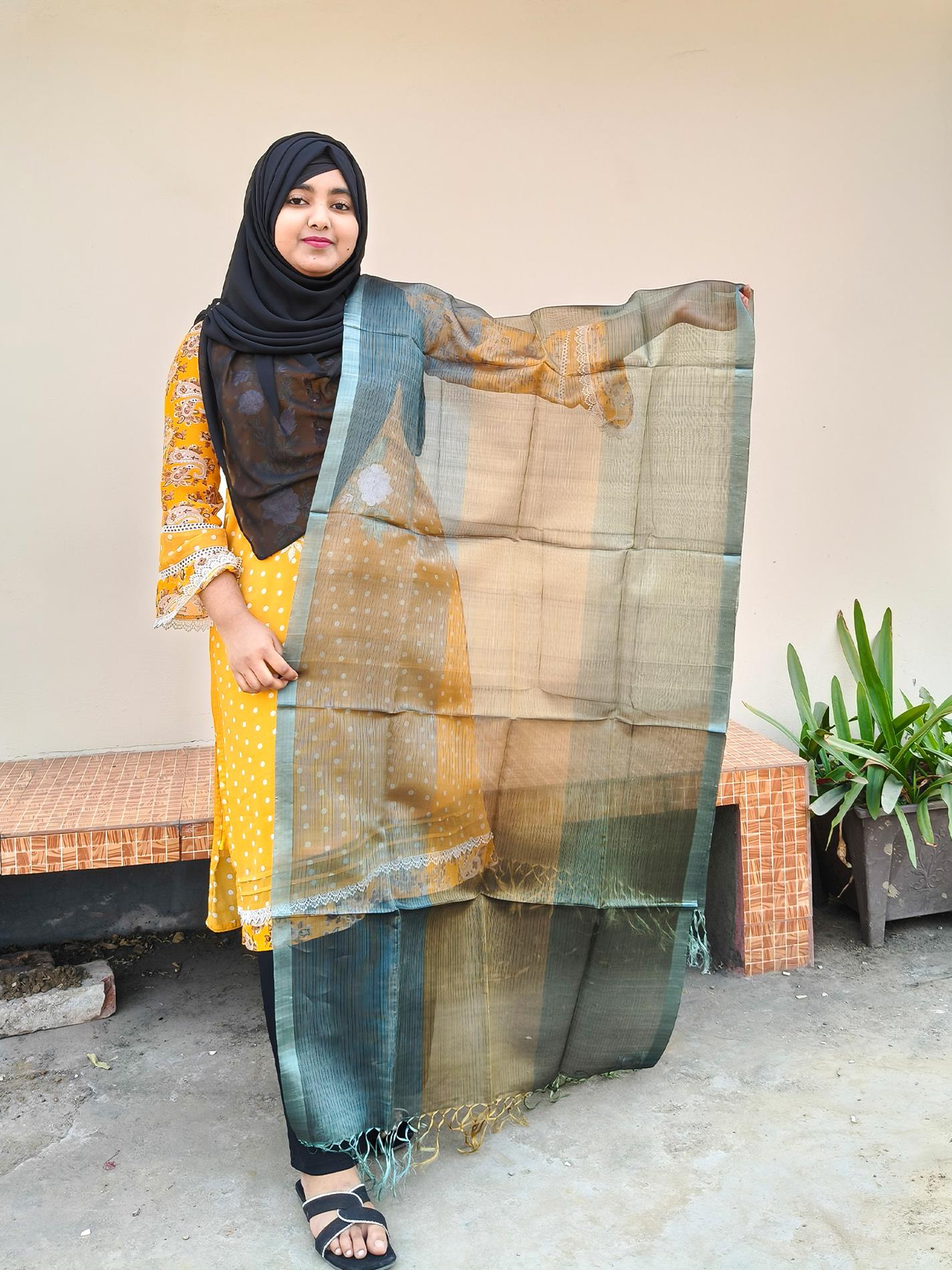 Moslin Silk Orna | মসলিন সিল্ক ওড়না (LGM011)