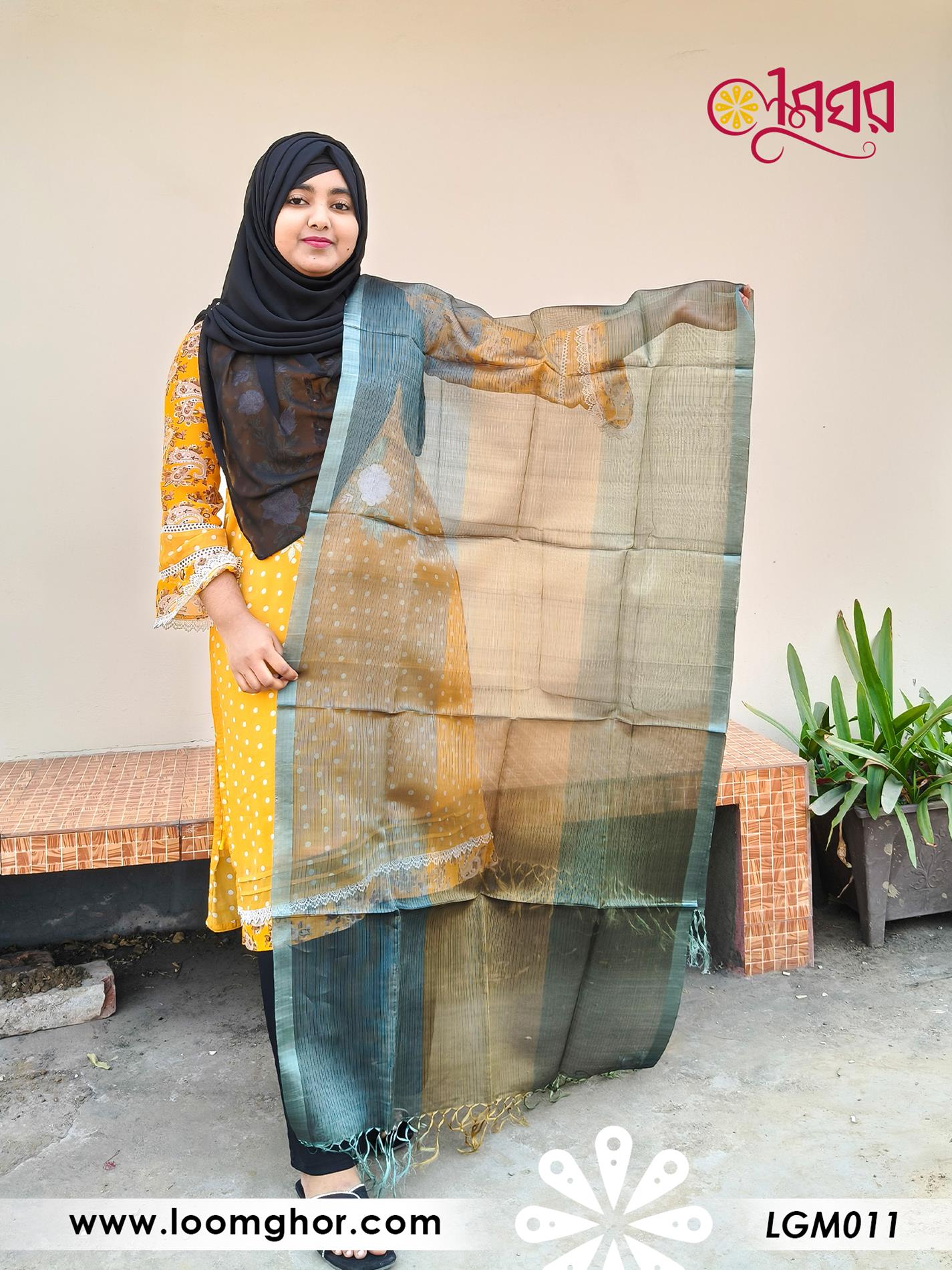 Moslin Silk Orna | মসলিন সিল্ক ওড়না (LGM011)