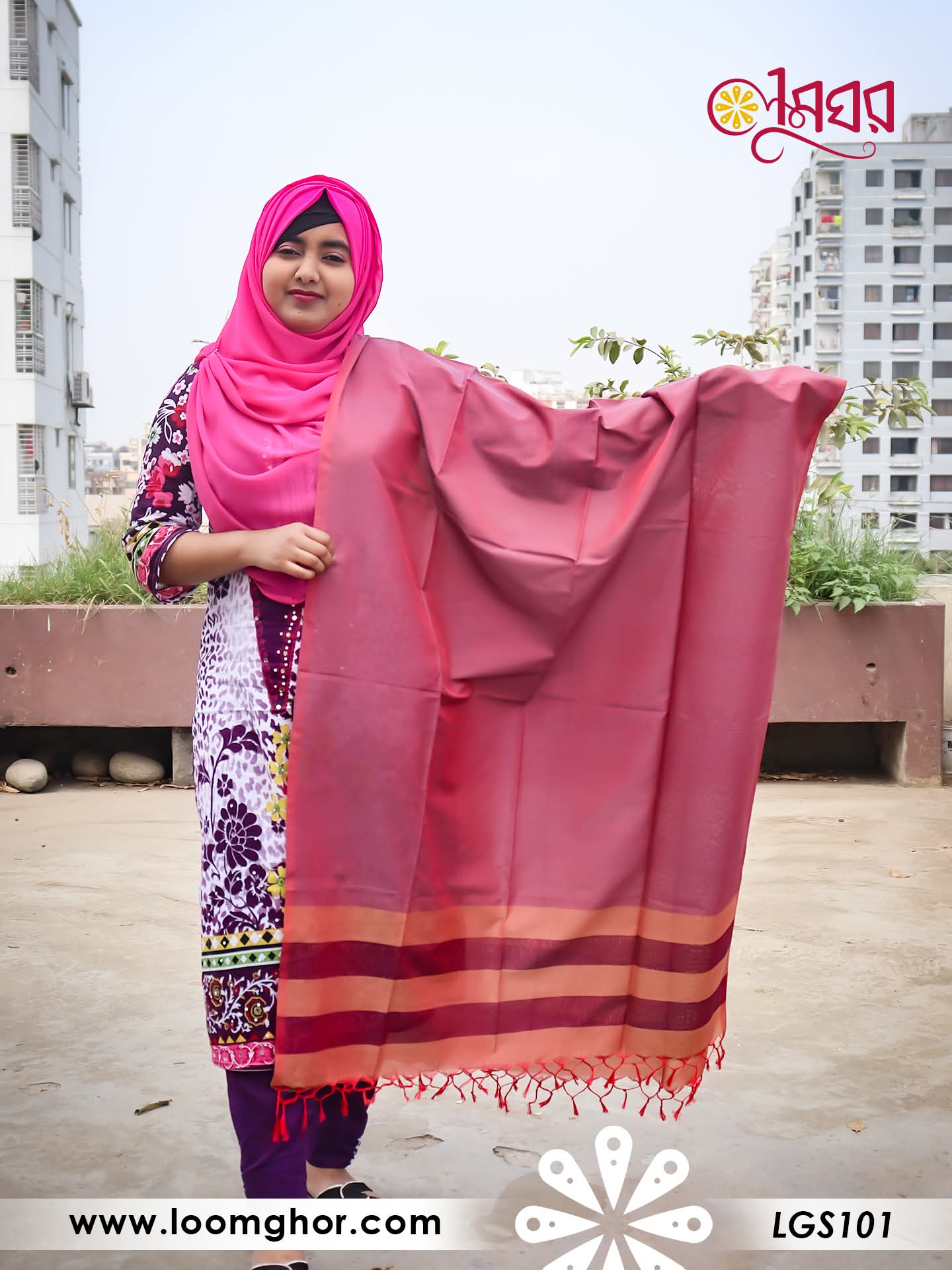 Joysree Silk Orna | জয়শ্রী সিল্ক ওড়না (LGS101)