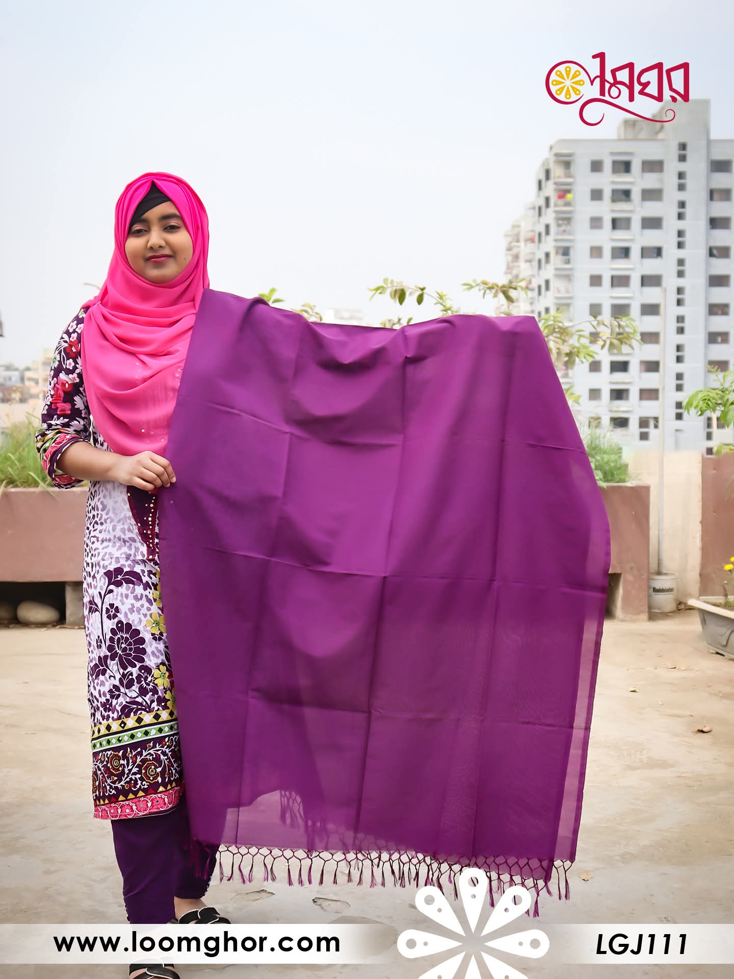 Joysree Silk Orna | জয়শ্রী সিল্ক ওড়না (LGJ111)