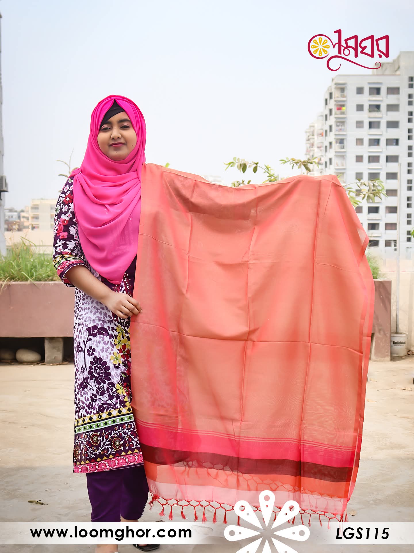 Joysree Silk Orna | জয়শ্রী সিল্ক ওড়না (LGS115)